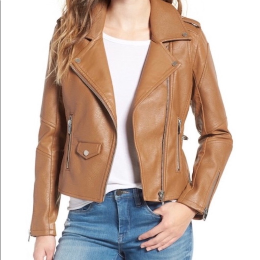 Blank NYC Faux Leather Moto Jacket